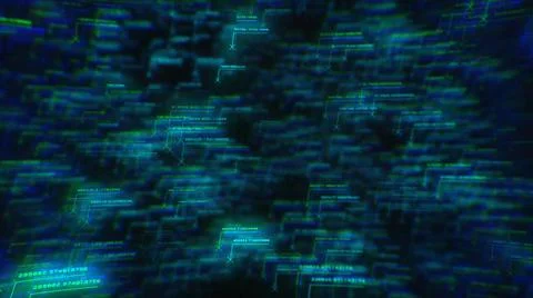 3d rendered illustration of glitch numbers 스톡 일러스트