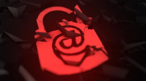 3d rendered illustration of Hacking E Mail Account Stock-Illustration