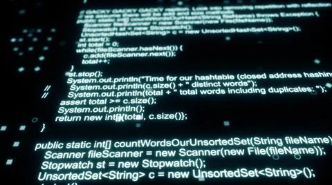 3d rendered illustration of Java Coding 03 Stock Illustration