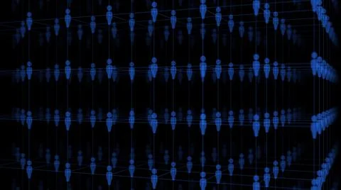 3d rendered illustration of parallel network connection Ilustração Stock
