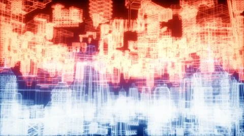 3d rendered illustration of Parallel World Stock Illustration