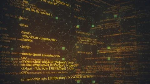 3d rendered illustration of PHP Code Stock-Illustration