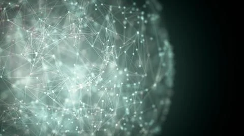 3d rendered illustration of Representation of Big Data in Sphere 库存插图