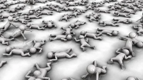 3d rendered illustration of representation Death rate and mortality Illustrazione stock