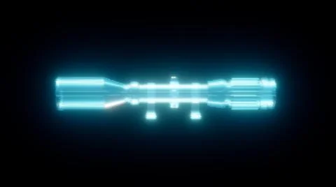 3d rendered illustration of Sniper Scope Hologram Stock Illustration