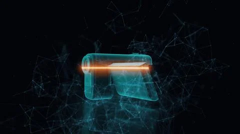 3d rendered illustration of Video Camera Stock Illustration