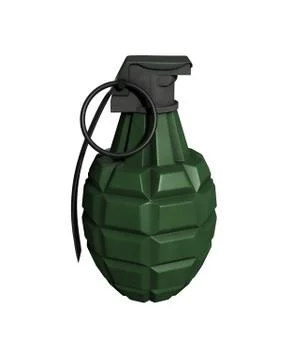 3d rendered isolated mk11 frag grenade Stock Illustration