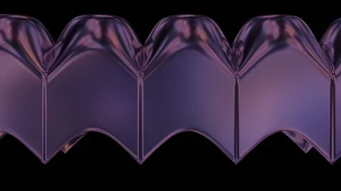 3d Rendered Loop of liquid metallic boxes with strange magnetic proprieties. Stock Footage 136345808