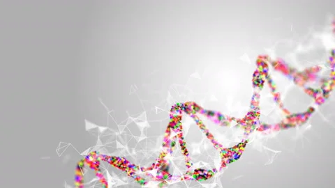 3D rendered loopable animation of rotating DNA Stock-Footage 97159939