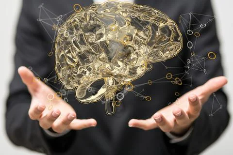 3d rendered medically accurate illustration brain Stock Photos