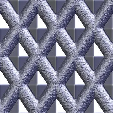 3D rendered metal seamless background wall decoration Stock Photos