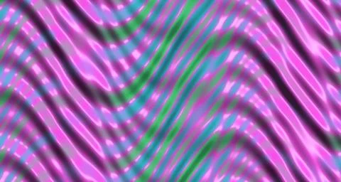 3D rendered neon wave with glossy finish and vibrant colors Stock Illustration