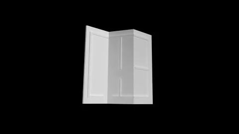 3D Rendered Open Book in Minimal Black Background Video stock 341921541