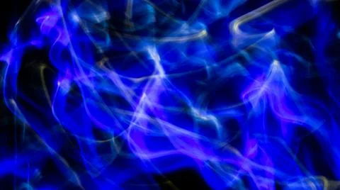 3D rendered or 3D illustration. Abstract shapes of blue and yellow colors on  Stock Photos