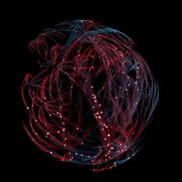 3d rendered organic connection background illustration. Veins like shape with Ilustración de archivo