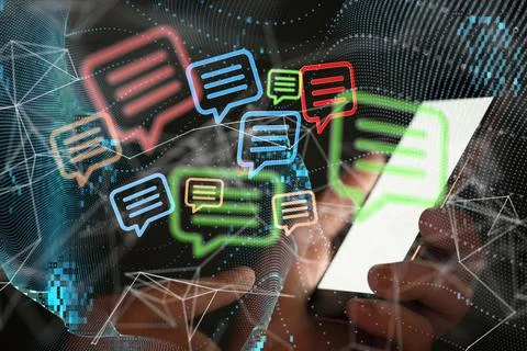 3D rendered paragraph section sign hovering in man's hand Stock Photos