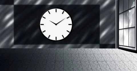 3d rendered plan or blank or empty interior of a room with a window.Mock Stock Illustration