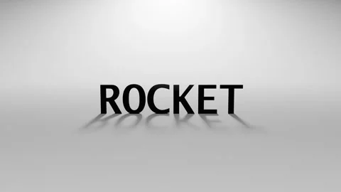 3D Rendered rocket88 Text Animation with Typing Effect and Blinking Cursor 스톡 동영상 315101465