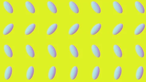 3d rendered round shapes animation Stock Footage 148348532