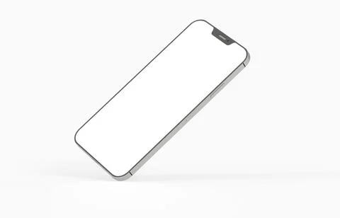 A 3D rendered smartphone template with copy space for user experience present Stock Illustration
