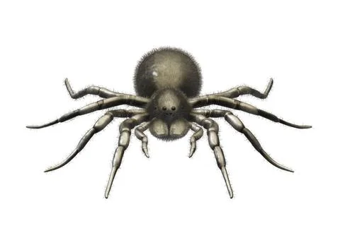 3d rendered of Spider Tarantula Stock Illustration
