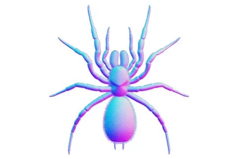 3d rendered of Spider Tarantula Stock Illustration