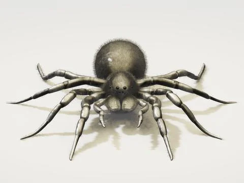 3d rendered of Spider Tarantula. Largest spider in terms of leg-span is the Stock Illustration