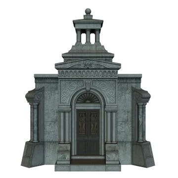 3d rendered stone crypt Ilustración de archivo