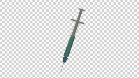 3D Rendered Syringe Stock Illustration