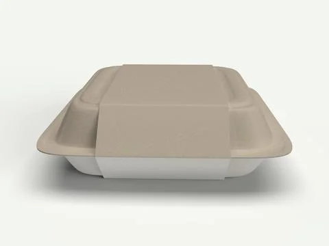 3D rendered take away box Stock Illustration