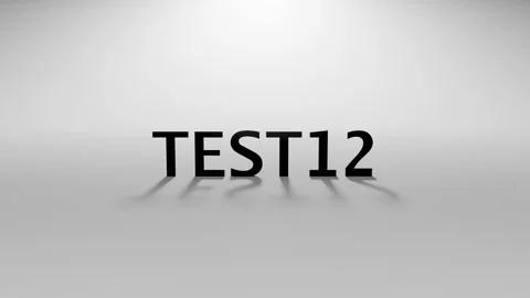 3D Rendered test1234 Text Animation with Typing Effect and Blinking Cursor 스톡 동영상 315101544