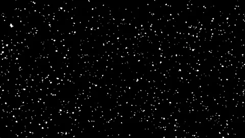 3d rendered video of medium snowfall isolated on black background Stock Footage 112942631