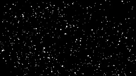 3d rendered video of medium snowfall isolated on black background Stock Footage 112942821