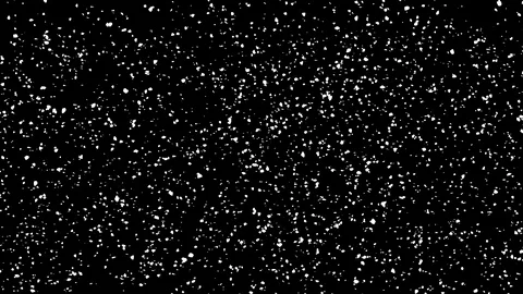 3d rendered video of strong snowfall isolated on black background Stock Footage 112942823