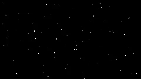 3d rendered video of weak snowfall isolated on black background Video stock 112942726