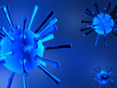 3d rendered virus Stock Illustration