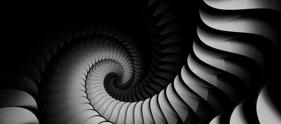 3d rendered Vortex swirl motion. Abstract textured background Stock Illustration