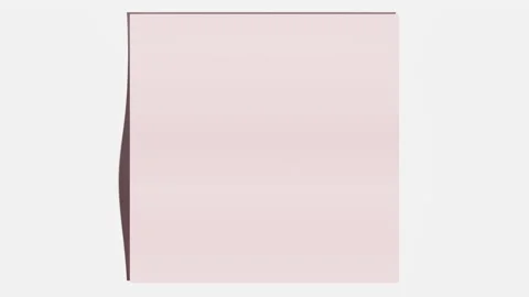 3d rendered wavy shape casting a shadow on white background Stock Footage 145364611