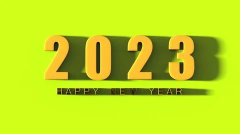 3d rendering of 2023 Creativity and inspiration ideas concepts with nice back Stock Illustration