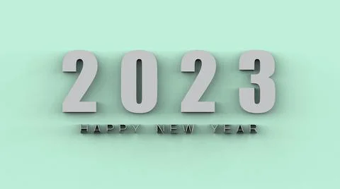 3d rendering of 2023 Creativity and inspiration ideas concepts with nice back Stock Illustration