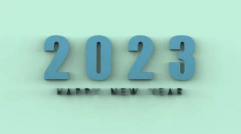 3d rendering of 2023 Creativity and inspiration ideas concepts with nice back Stock Illustration