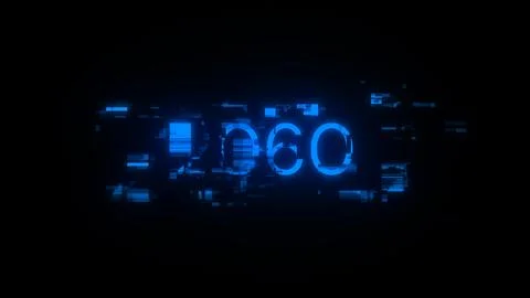3D rendering 2060 text with screen effects of technological glitches Stock Illustration
