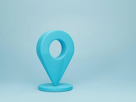 3d rendering, 3d illustration. Location map pin gps pointer markers. Map po.. Ilustración de archivo