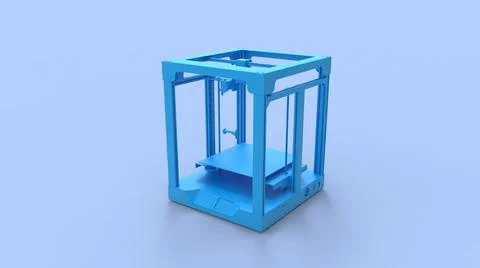 3D rendering of a 3d printer desktop manufacturing machine used for prototyping Stock Illustration