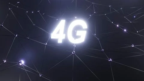 3d Rendering 4g High Speed Connection of Internet Background. Futuristic Glob Stock Illustration