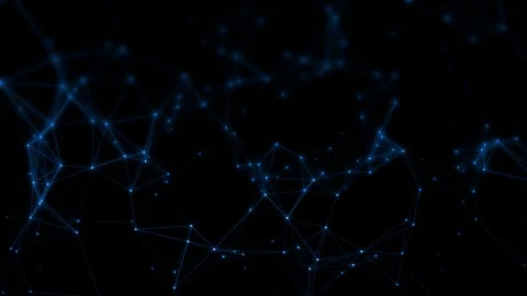 3D Rendering of abstract 4K network connection with connected dots and lines. Stock Footage 107290411