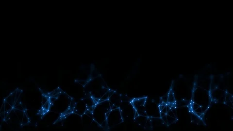 3D Rendering of abstract 4K network connection with connected dots and lines. Stockbeeldmateriaal 107290433