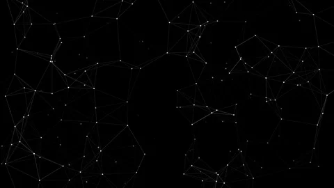 3D Rendering of abstract 4K network connection with connected dots and lines. Stock Footage 107290438