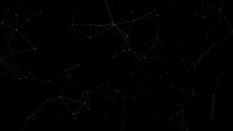 3D Rendering of abstract 4K network connection with connected dots and lines. Stock Footage 107290459