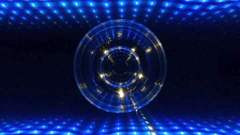 3D rendering abstract art, looping dark background flickering, creative Stock Footage 155958630